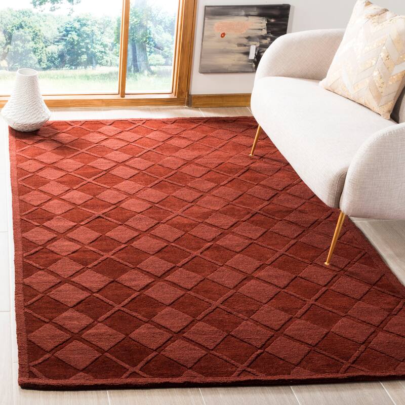 Martha Stewart by SAFAVIEH Argyle Wool Rug - 9' x 12' - Ohio Buckeye
