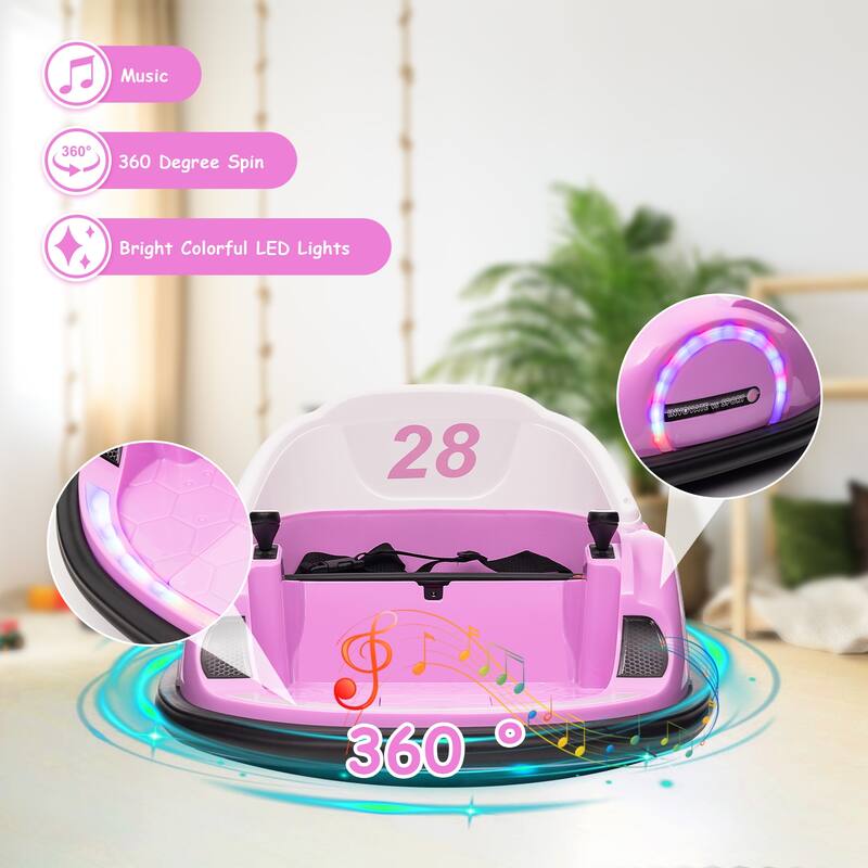 Electric 12V Ride On Bumper Car for Kids Gifts