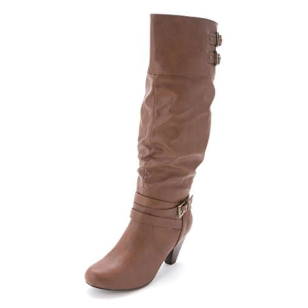 Rampage Womens Edsel Almond Toe Mid-Calf Fashion Boots