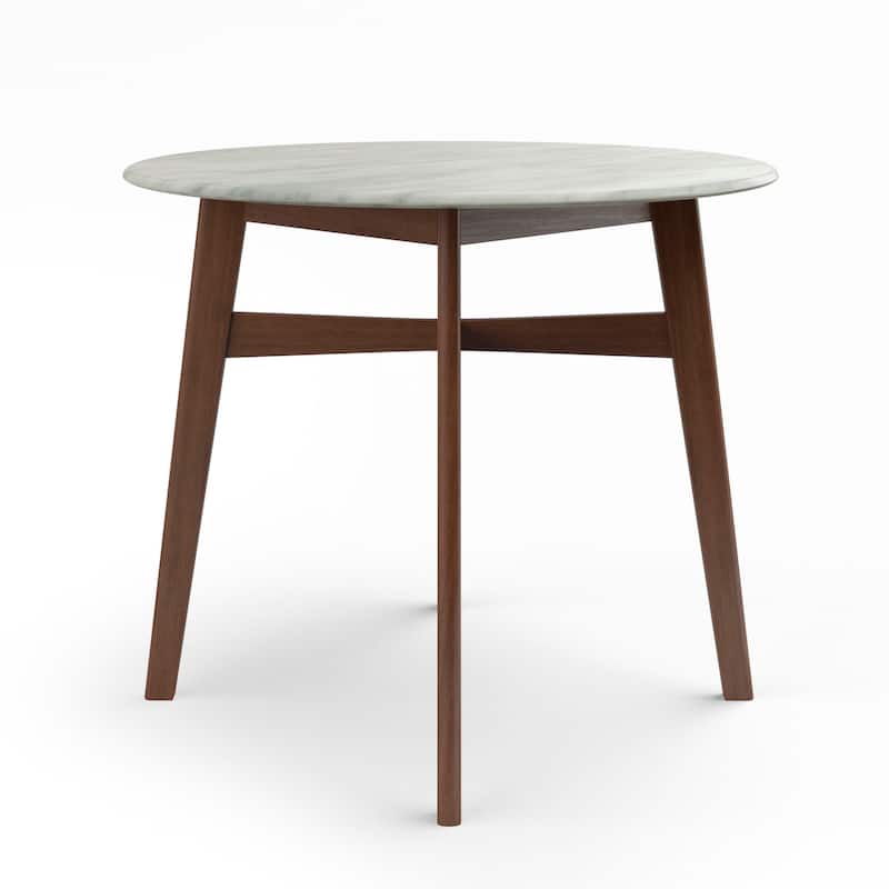 Simon 36" Round Faux Marble Round Dining Table