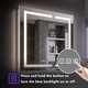 preview thumbnail 42 of 44, Modland 24"-42W x 36"H LED Medicine Cabinet Mirror with USB Charging,5x Makeup Mirror
