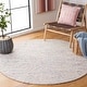 preview thumbnail 19 of 54, SAFAVIEH Handmade Vermont Radovinka Wool Rug 6' Round - Ivory/Purple - Round