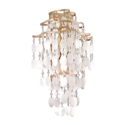 Corbett Lighting Dolce 2-light Large Champagne Leaf Wall Sconce