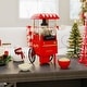 preview thumbnail 5 of 8, Costway Retro Hot Air Popcorn Maker 1200W, Oil-Free & Fat-Free, Makes - See Details