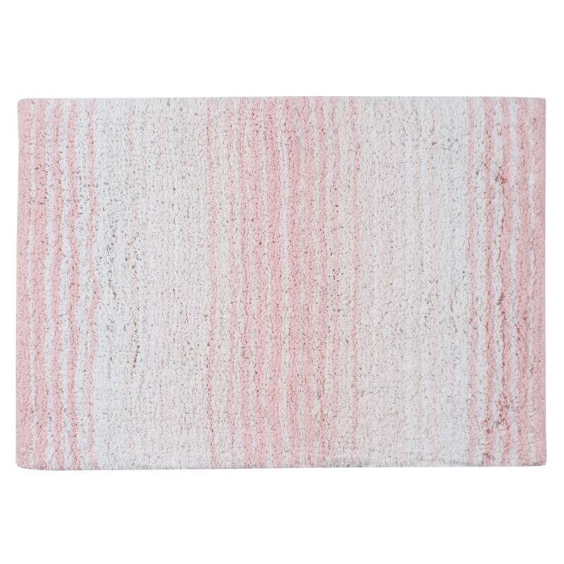 Gradiation Collection Absorbent Cotton Machine Washable Bath Rug - Pink