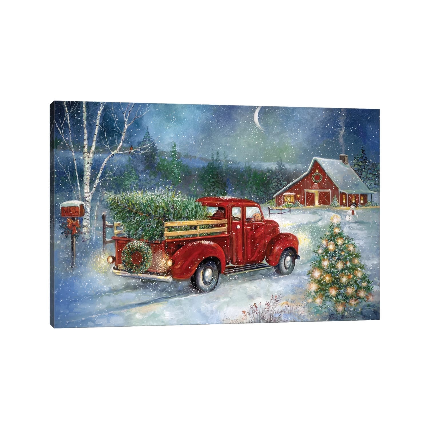 iCanvas "Christmas Delivery" by Ruane Manning Canvas Print