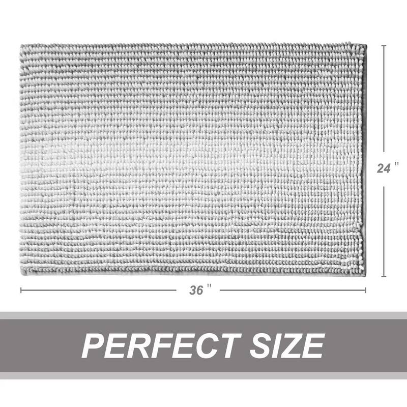 Ombre Chenille Non-Slip Bath Rug