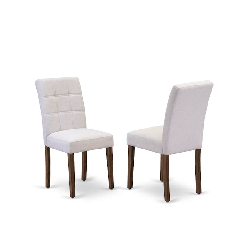 East West Furniture Austin Parson Dining Chairs, Set of 2 (Color & Fabric Options) - ASP8T08