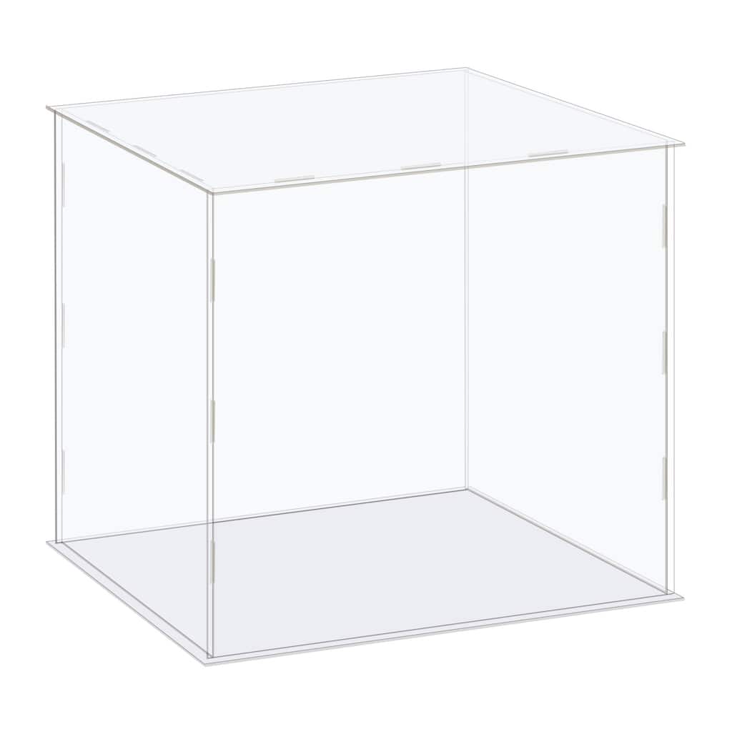 Display Case Box Acrylic Box Transparent Showcase 36x31x31cm for Collectibles