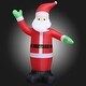preview thumbnail 3 of 12, vidaXL Christmas Inflatable Santa Claus Holiday Decoration Ornament with LEDs