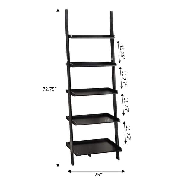 dimension image slide 0 of 11, Convenience Concepts American Heritage Bookshelf Ladder