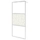 preview thumbnail 42 of 71, vidaXL Walk-in Shower Wall multi size Half Frosted ESG Glass Black