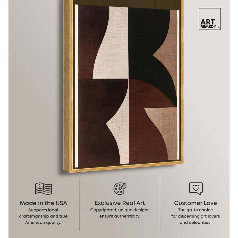 Quartet in Brown II Canvas by Art Remedy