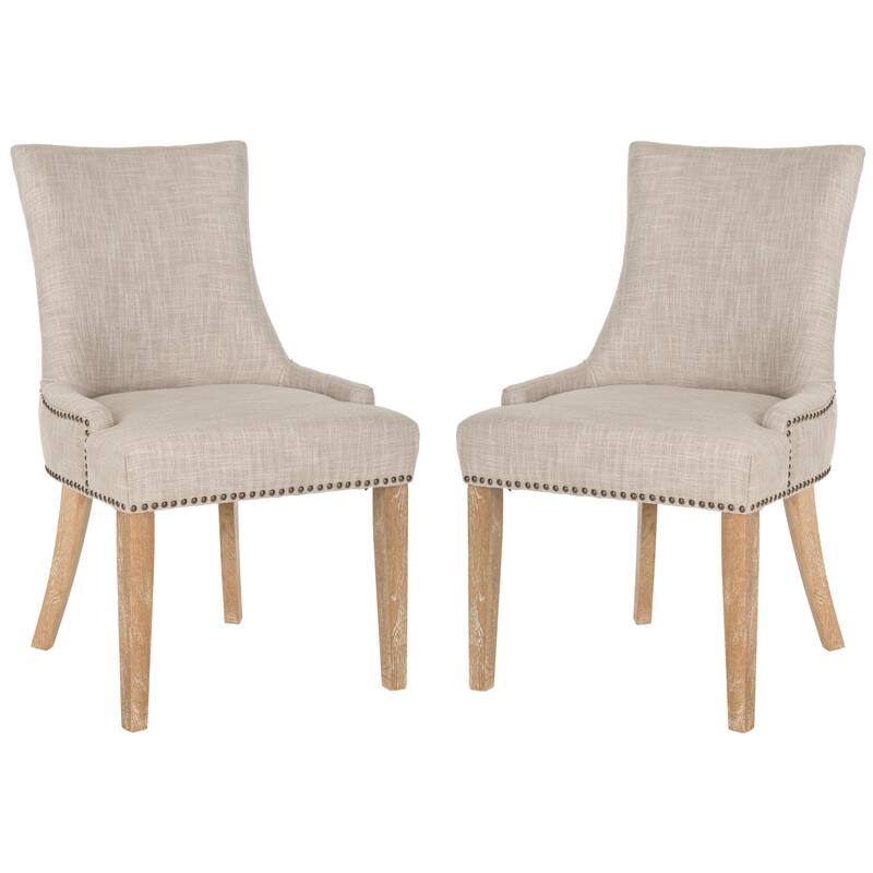 SAFAVIEH Katelyn Grey Dining Chair (Set of 2) - 22" x 24.8" x 36.4" - 22Wx25Dx36H