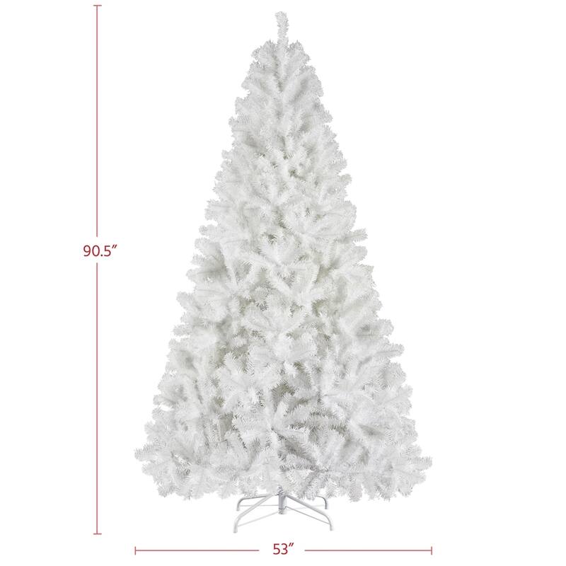 Yaheetech 6Ft/7.5ft Hinged Spruce Christmas Tree Holiday Decorative