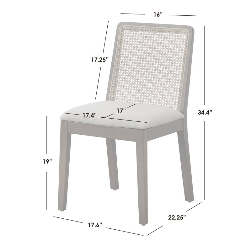 Simple Living Newington 6-Piece Cane Dining Set with Bench