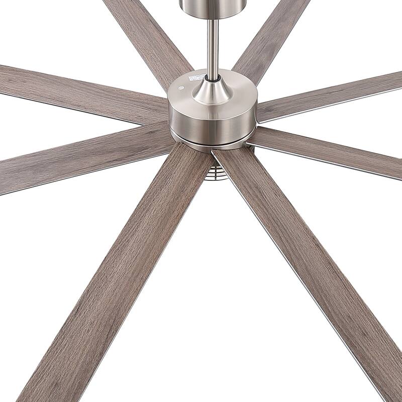 72/52-inch Reversible 8/5-Blade Dimmable LED Ceiling fan with Light and Remote