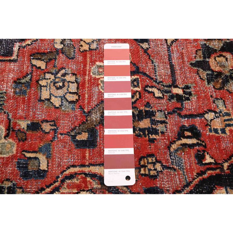 ECARPETGALLERY Hand-knotted Antalya Vintage Dark Copper Wool Rug - 4'2 x 6'7