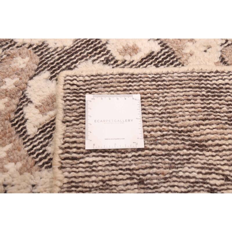 ECARPETGALLERY Hand-knotted Tangier Tan Wool Rug - 8'4 x 10'2