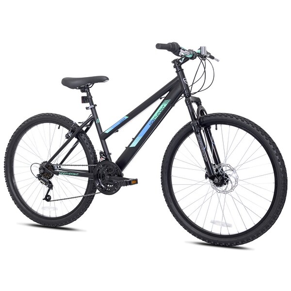 26 In. Northpoint Women's Mountain Bike, Black and Blue - Bed Bath