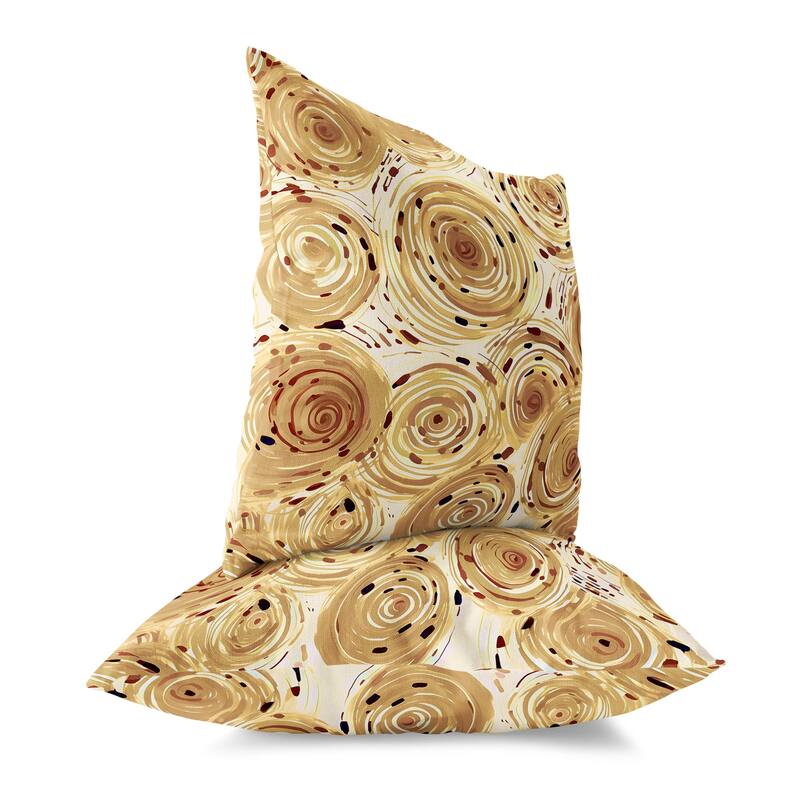 Beige And 0 Twisting Tornado Faux Suede Throw Pillow Zipper