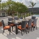 preview thumbnail 9 of 60, Deco 9 Piece Aluminum Outdoor Patio Dining Set