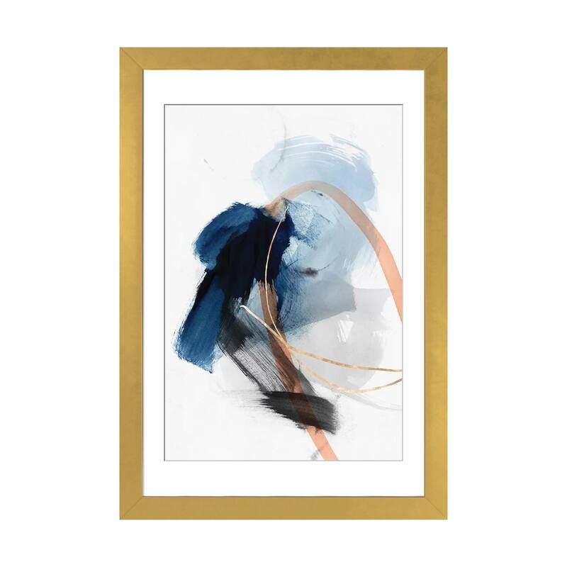 iCanvas "Foreshadow II " by PI Studio - Gold - 32x24x1