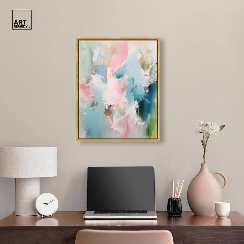 Neon Breeze II Canvas by Art Remedy