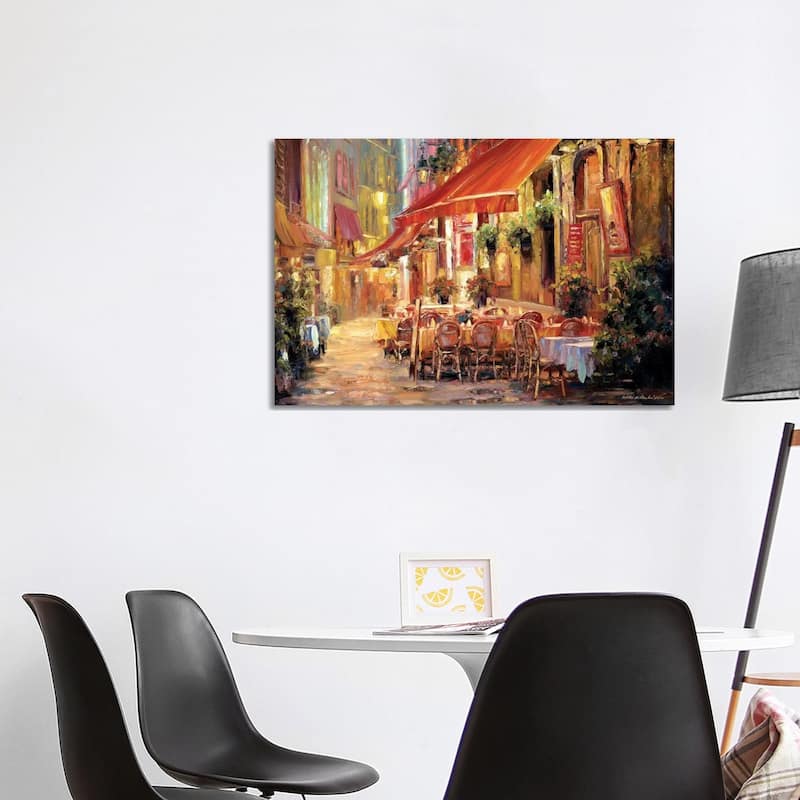 iCanvas "Cafe in Light" by Haixia Liu Canvas Print - 26x40x1.5