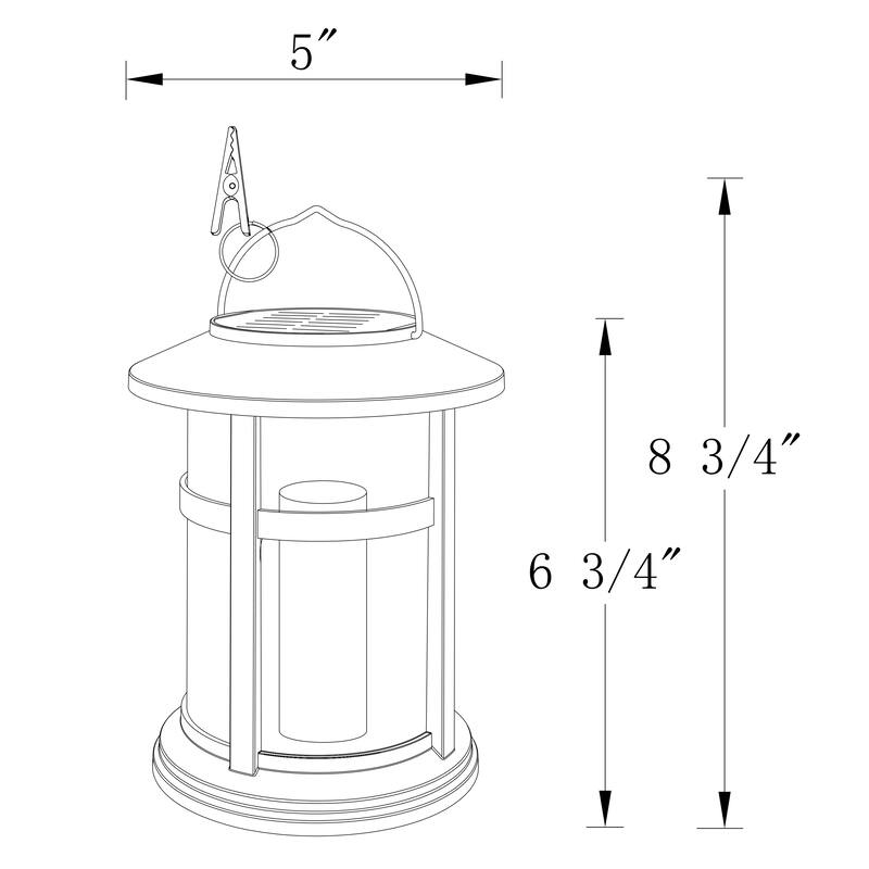 C Cattleya 4 Pack Outdoor Solar Lantern