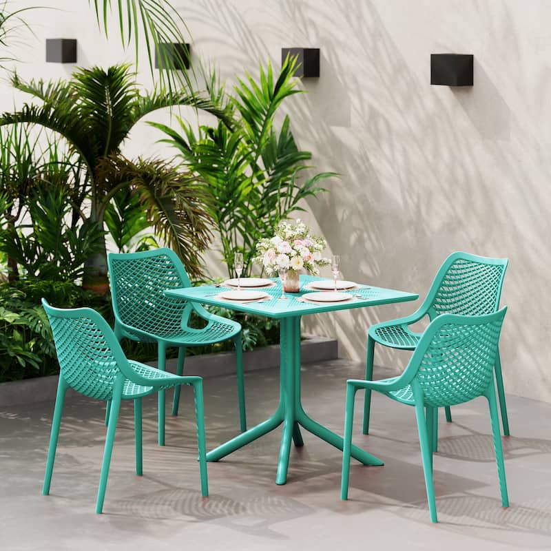 Frond and Form 31.5" Outdoor Square Dining Table