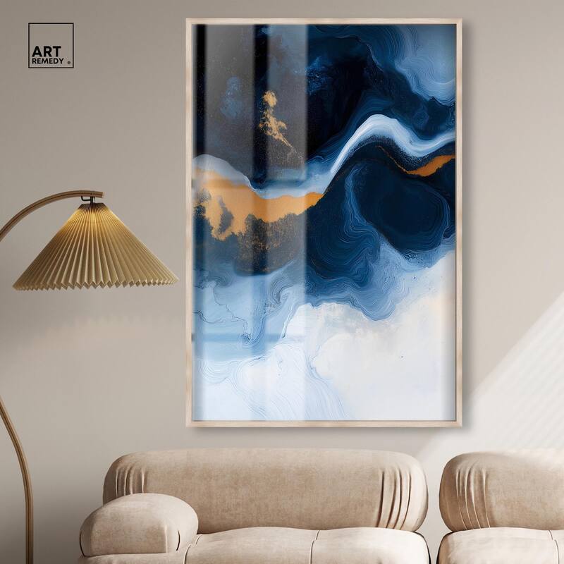 Blue Deep I Shadowbox by Art Remedy