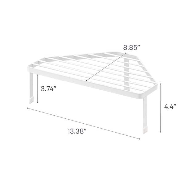 Yamazaki Home Corner Riser - One-Tier, Steel, Holds 11 lbs - L 8.86 x W ...
