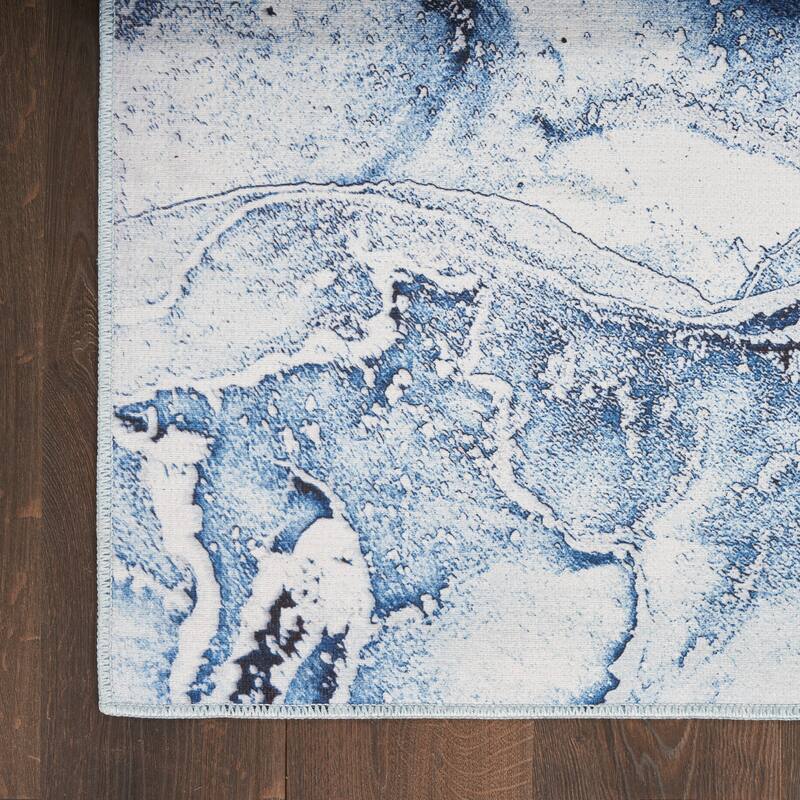 Nourison Home Daydream Indoor Abstract Area Rug - 2' 8" x 4' - Ivory/Blue - Rectangle
