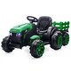 preview thumbnail 12 of 11, 12V Kids Ride On Tractor with Trailer, Battery Powered Electric Vehicles Toy Green
