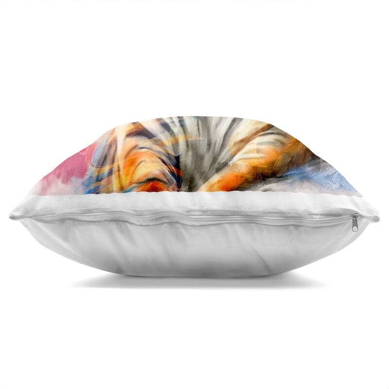 Stupell Fierce & Elegant Tiger Decorative Printed Throw Pillow Design by Kim Allen