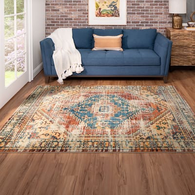 Mohawk Home Apeley Distressed Medallion Area Rug