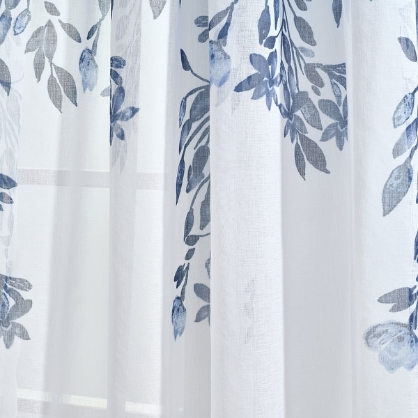 Lush Decor Tanisha Sheer Window Curtain Panel, 2-Piece Set - Bed