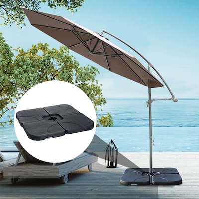 North Bend 4-piece Offset Patio Umbrella Base Weight Set by Havenside Home