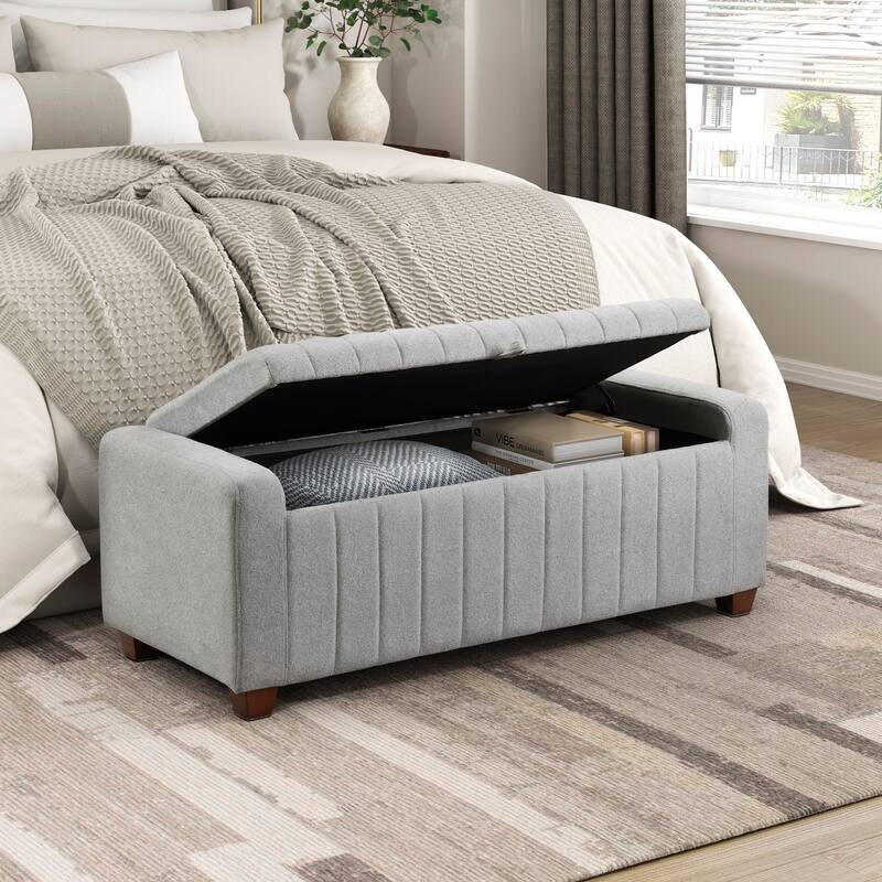 Upholstered Bench with Internal Storage