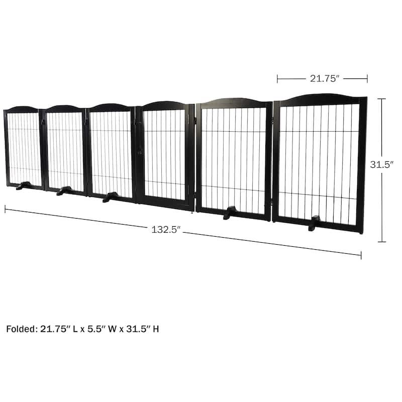 PETMAKER 6-Panel Foldable Pet Gate - N/A