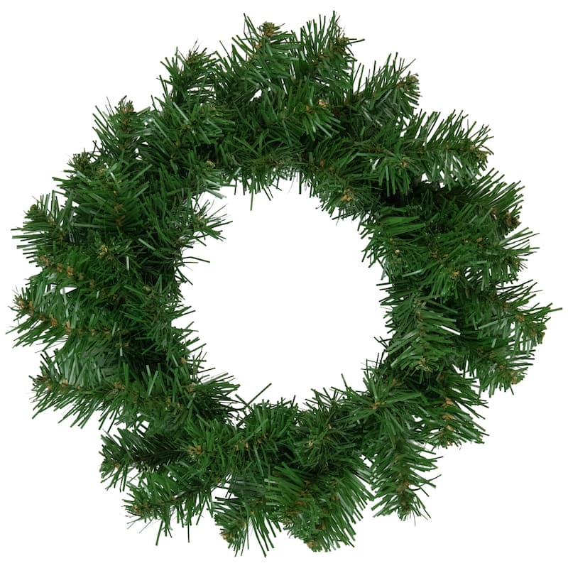Deluxe Dorchester Pine Artificial Christmas Wreath - Unlit - 10"
