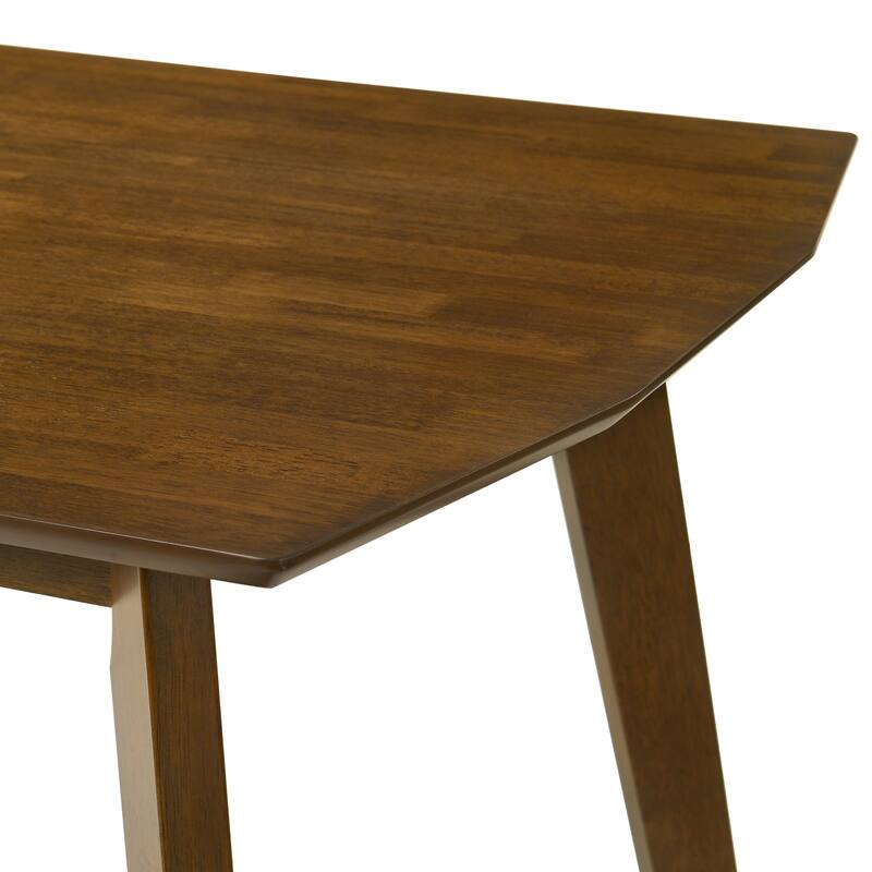 Amaris Modern Walnut Wood 47 in. Flared Base Dining Table - Seats 4