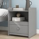 preview thumbnail 5 of 5, Grey Full Bed with Headboard, Footboard, Nightstand for Kids, Teens, Adults