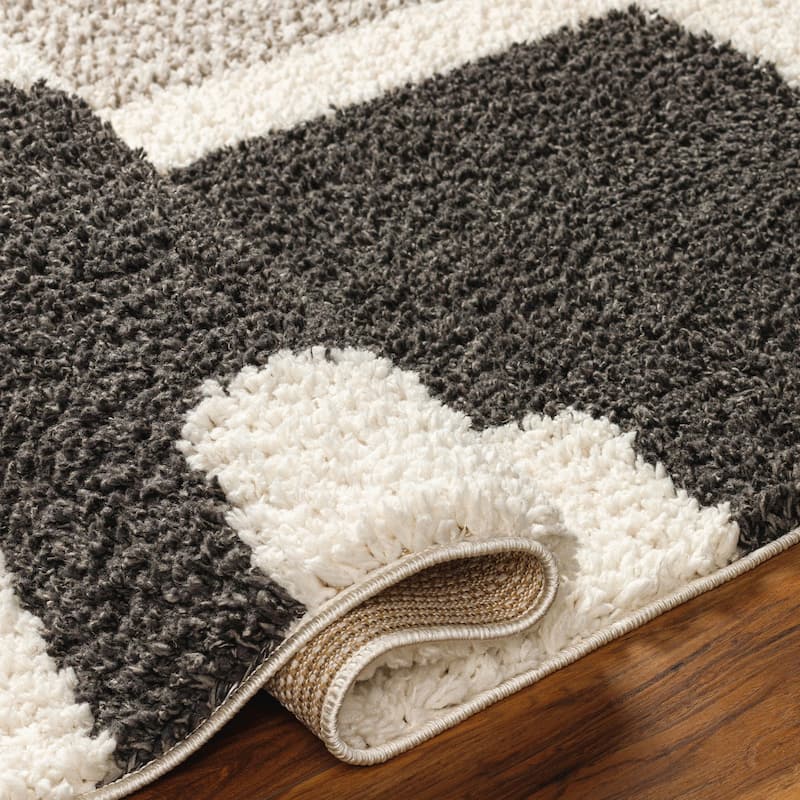 Livabliss Birmingham Mod Geometric Plush Area Rug