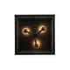 preview thumbnail 13 of 12, Industrial 3-Light Square Seeded Glass Cage Flush Mount Light 9.8in