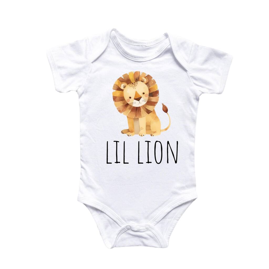 Little Lion Safari - Baby Boy Girl Clothes Infant Bodysuit Funny Cute Newborn