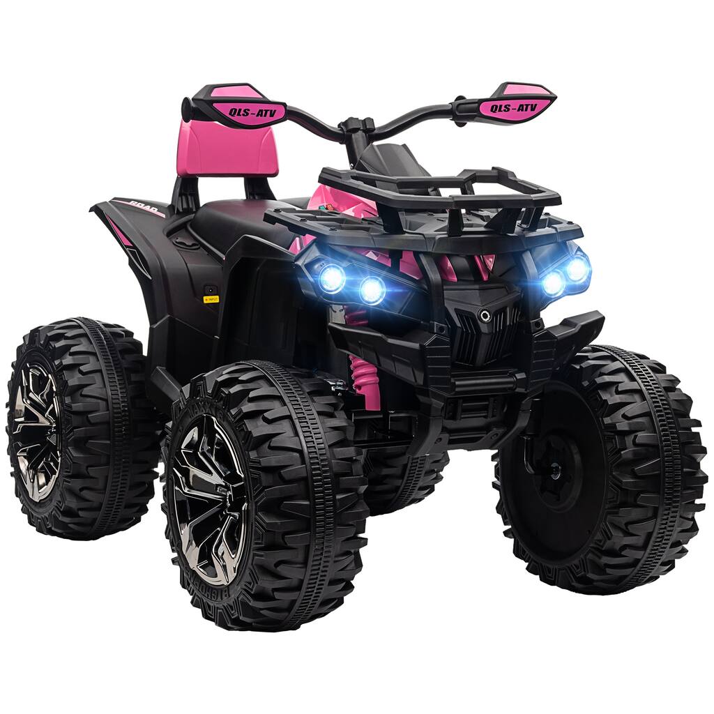 Battery-Powered 12V Kids ATV Ride-On Toy with LED Lights, MP3, USB, and TF Input