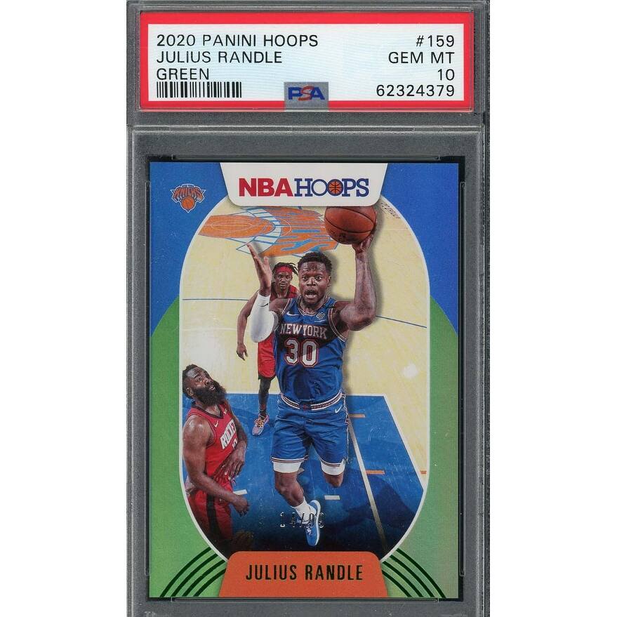 Julius Randle 2020 Panini Hoops Green Basketball Card #159 PSA 10 /99 - 8'6" x 11'6"