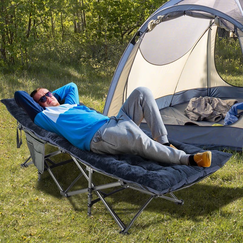 Outdoor Camping Cot Resting Pad Lightweight Crystal Velvet